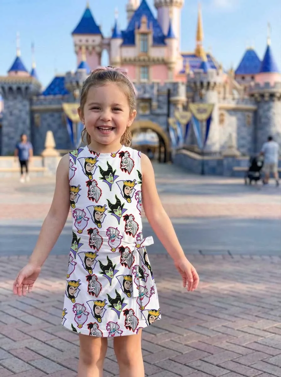 Girls Disney Villains Tennis Dress Skirt, Family Matching Disney Outfit - Image 6