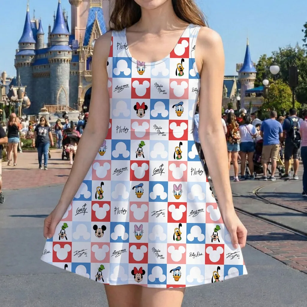 Disney Mickey Friends 4th of July Mommy & Me Dress, Mama Mini Family Matching Outfit - Image 5