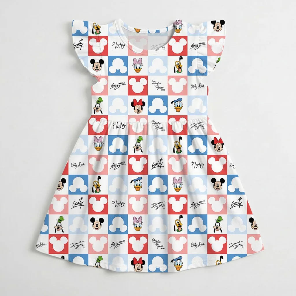 Disney Mickey Friends 4th of July Mommy & Me Dress, Mama Mini Family Matching Outfit - Image 4