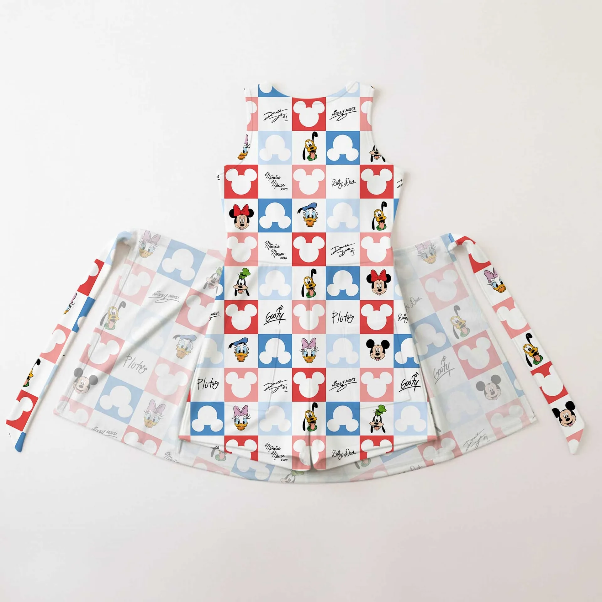 Girls Mickey Friends 4th Of July Tennis Dress Skirt, Family Matching Patriotic Outfit - Image 2