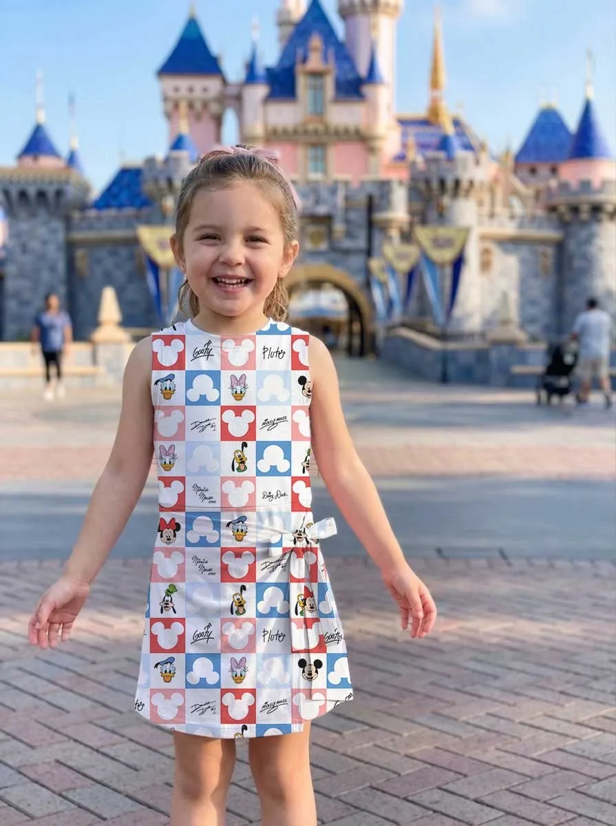 Girls Mickey Friends 4th Of July Tennis Dress Skirt, Family Matching Patriotic Outfit - Image 8
