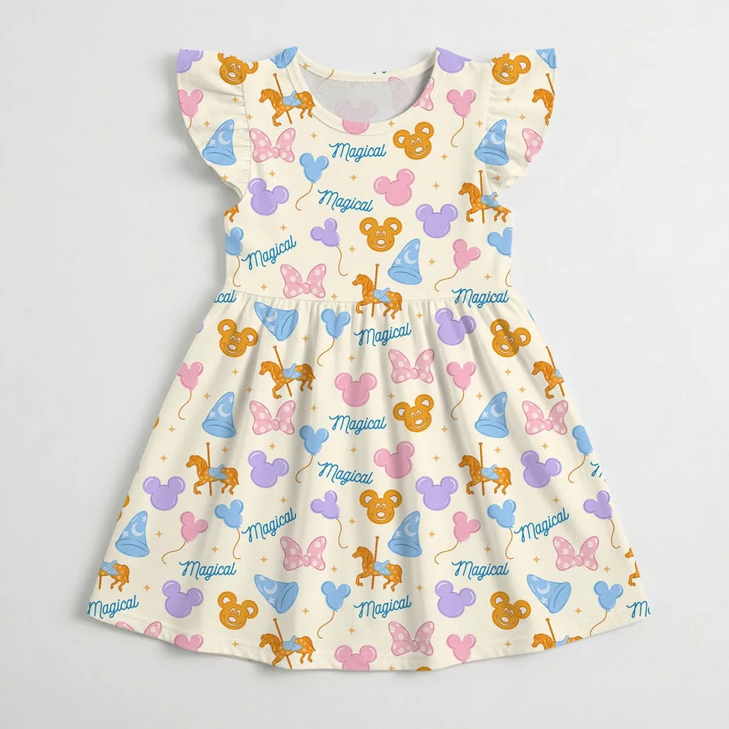 Disney Magical Castle Mommy & Me Dress, Mother Daughter Matching Princess Outfit, Magical Theme Family Dress - Image 4