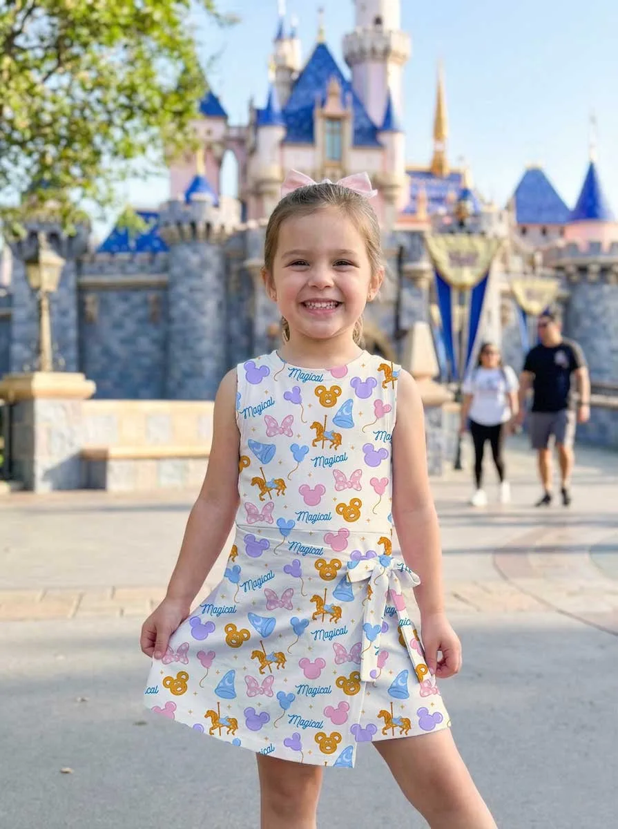 Girls Pastel Magical Mickey Tennis Dress Skirt, Family Matching Disney Outfit - Image 6