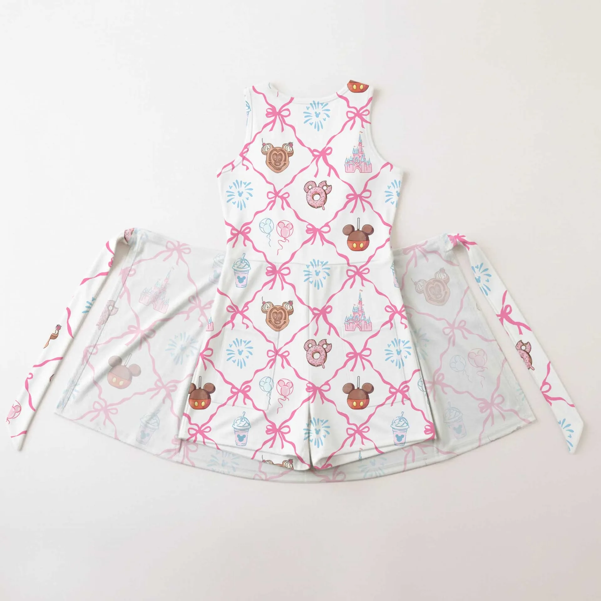 Girls Coquette Bow Mickey Icons Tennis Dress Skirt, Family Matching Disney Outfit - Image 2