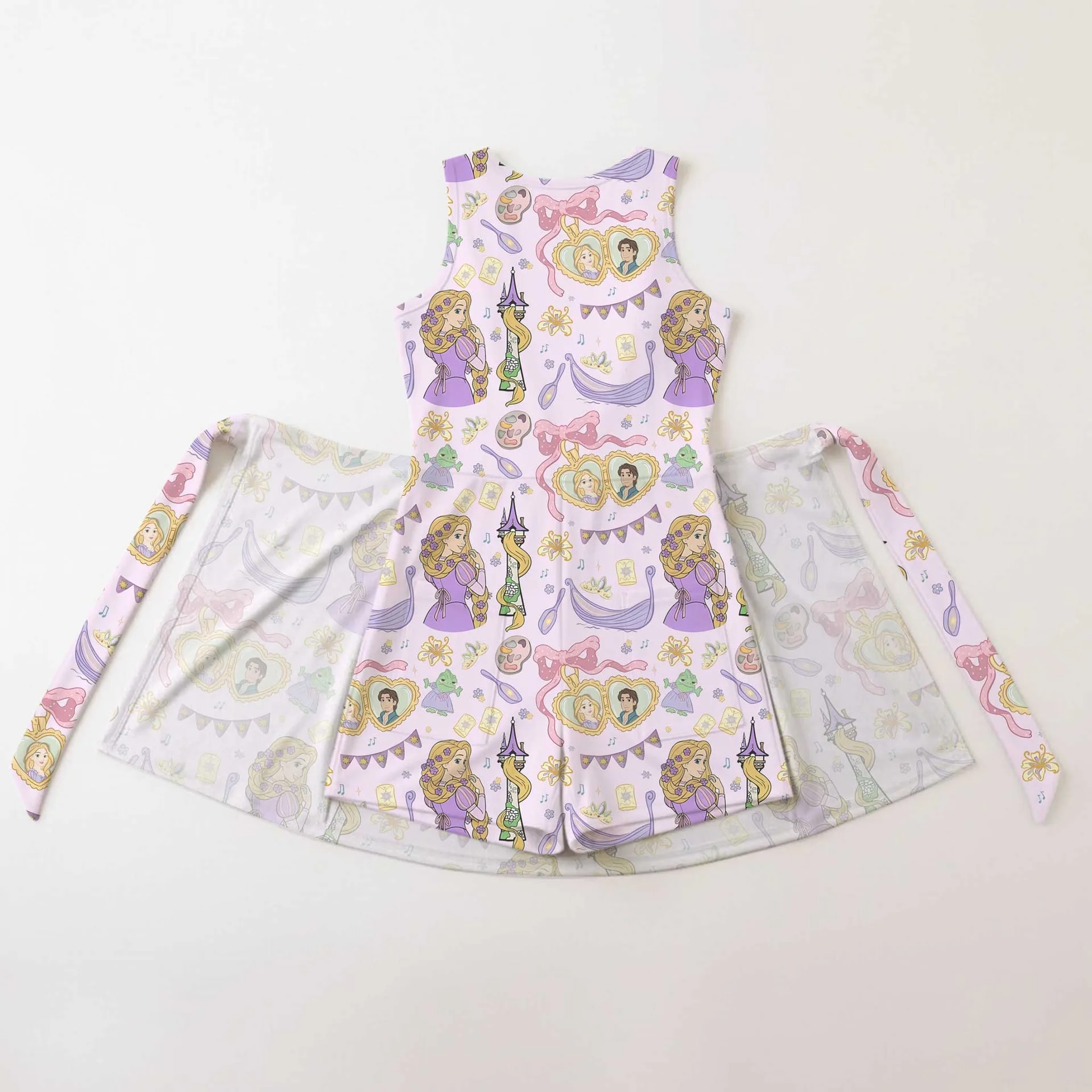Girls Rapunzel Coquette Tennis Dress Skirt, Family Matching Disney Outfit - Image 2