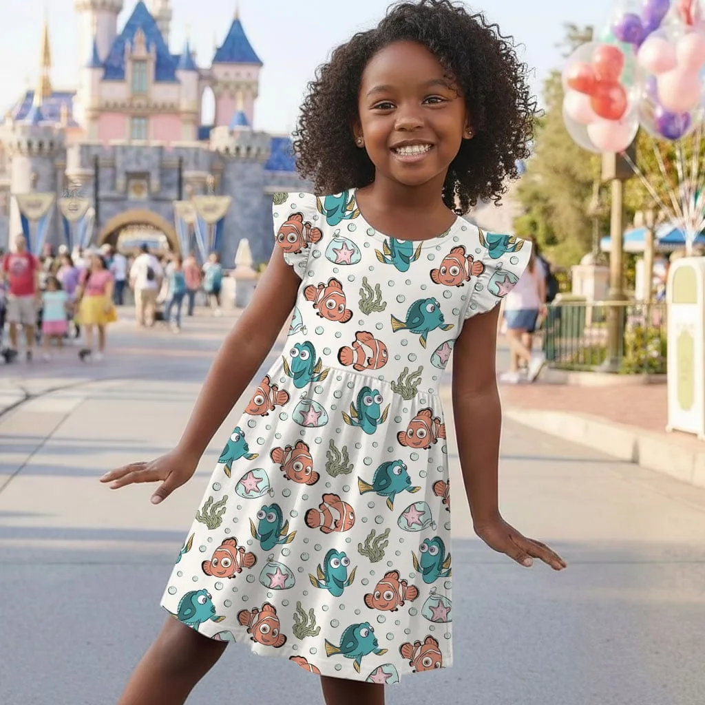 Disney Finding Nemo Mommy & Me Dress, Mama Mini Family Matching Outfit - Image 6