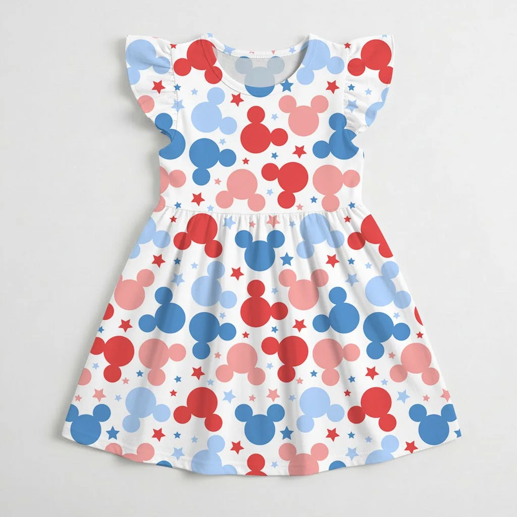 Disney Mickey Icon 4th of July Mommy & Me Dress, Mama Mini Family Matching Outfit - Image 4