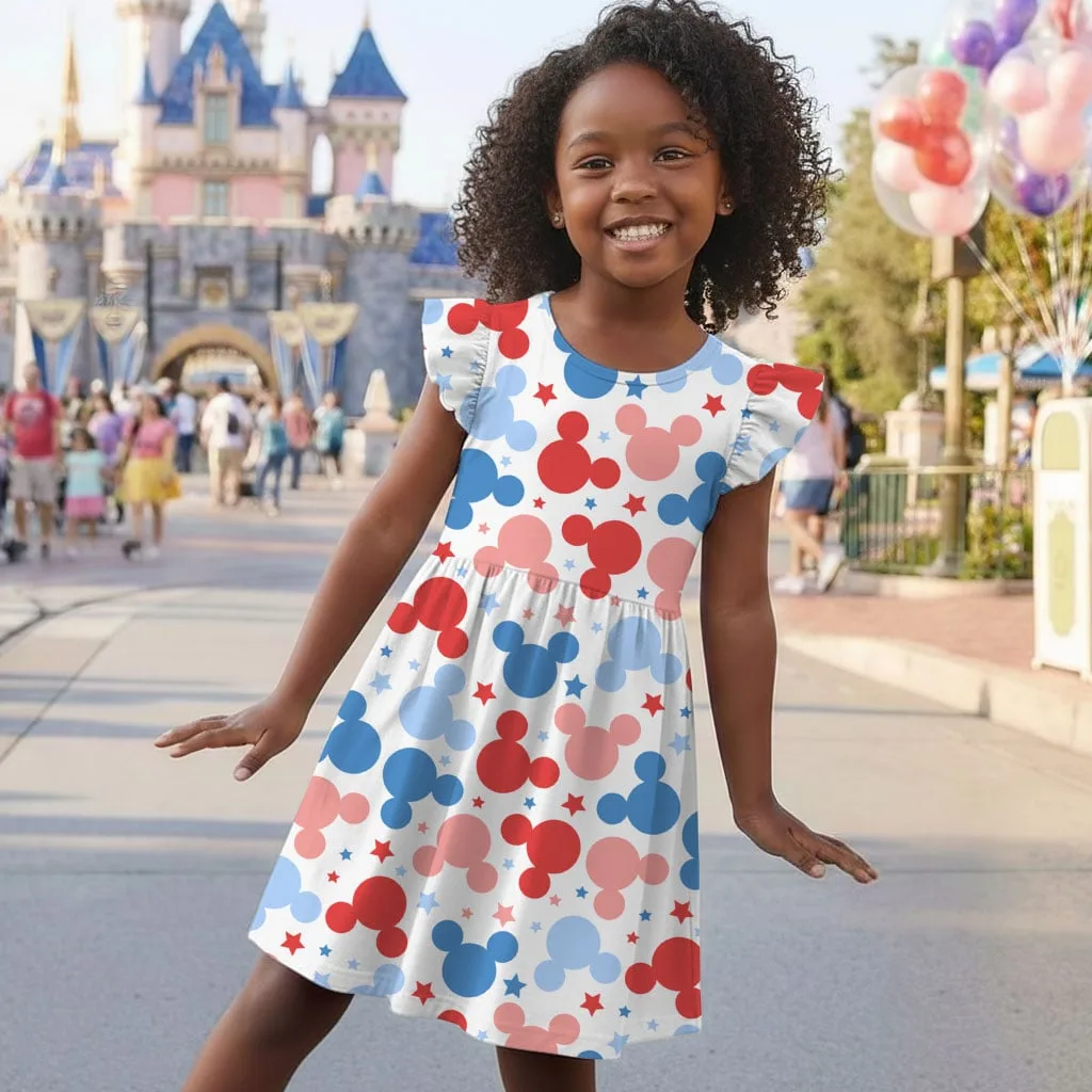 Disney Mickey Icon 4th of July Mommy & Me Dress, Mama Mini Family Matching Outfit - Image 7