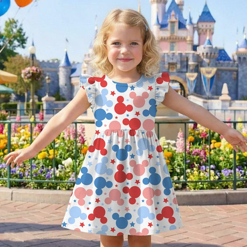 Disney Mickey Icon 4th of July Mommy & Me Dress, Mama Mini Family Matching Outfit - Image 8