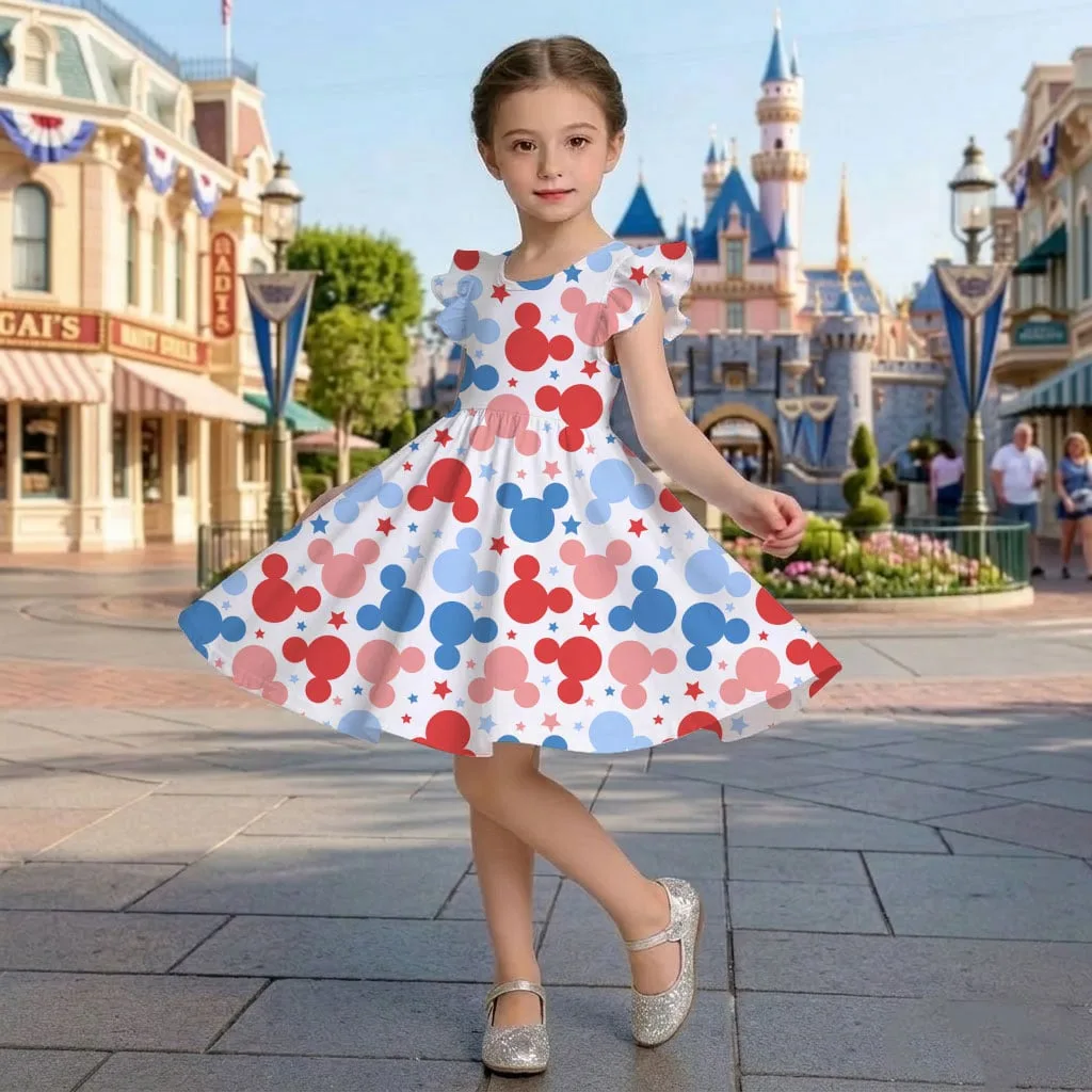 Disney Mickey Icon 4th of July Mommy & Me Dress, Mama Mini Family Matching Outfit - Image 6
