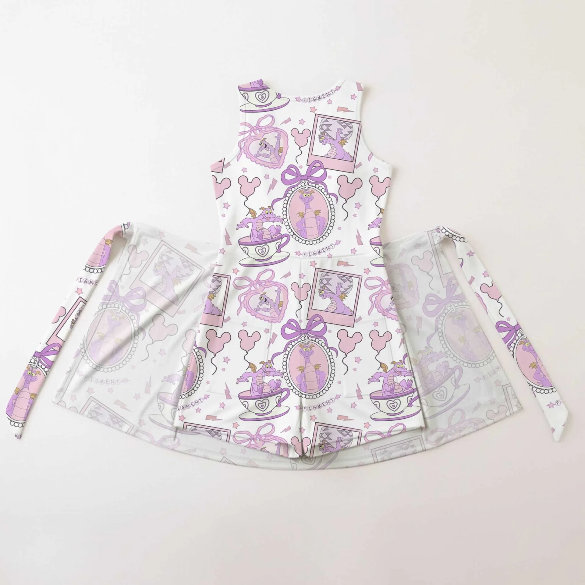 Girls Figment Coquette Tennis Dress Skirt, Family Matching Disney Outfit - Image 2