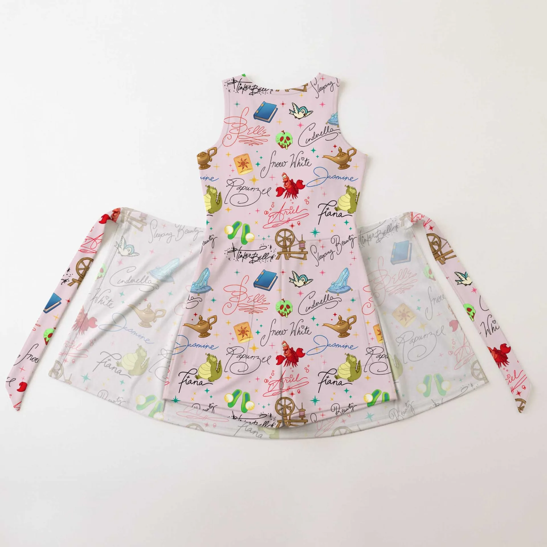 Girls Disney Princess Signature Tennis Dress Skirt, Family Matching Disney Outfit - Image 2