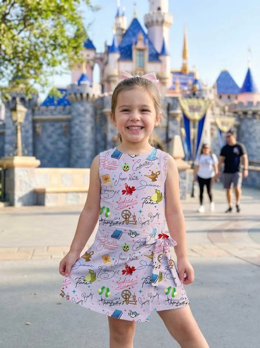 Girls Disney Princess Signature Tennis Dress Skirt, Family Matching Disney Outfit - Image 6