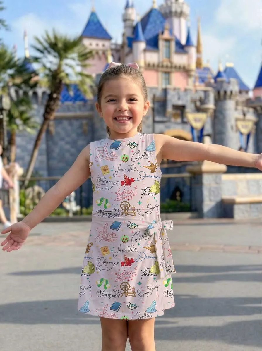 Girls Disney Princess Signature Tennis Dress Skirt, Family Matching Disney Outfit - Image 7