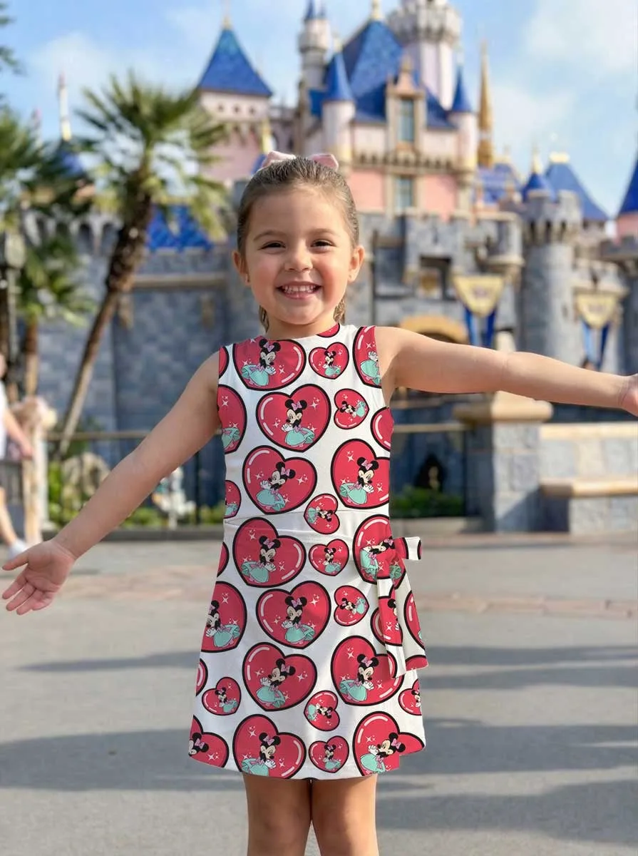 Girls Minnie Mouse Heart Tennis Dress Skirt, Family Matching Disney Outfit - Image 7