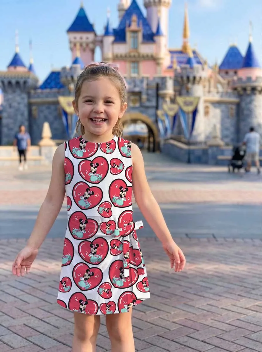 Girls Minnie Mouse Heart Tennis Dress Skirt, Family Matching Disney Outfit - Image 8