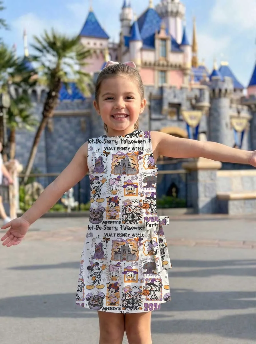 Girls Disney Halloween Portrait Tennis Dress Skirt, Family Matching Disney Outfit - Image 7