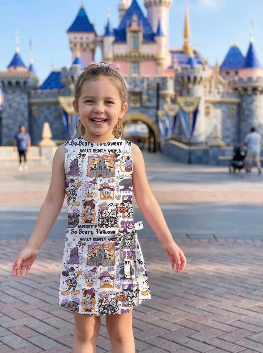 Girls Disney Halloween Portrait Tennis Dress Skirt, Family Matching Disney Outfit - Image 8