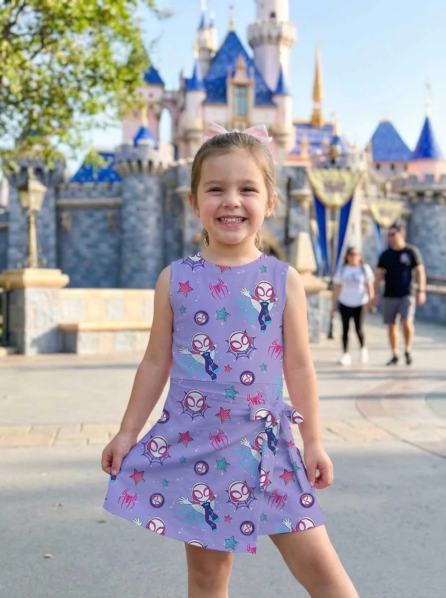 Girls Ghost Spider Tennis Dress Skirt, Family Matching Marvel Outfit - Image 6