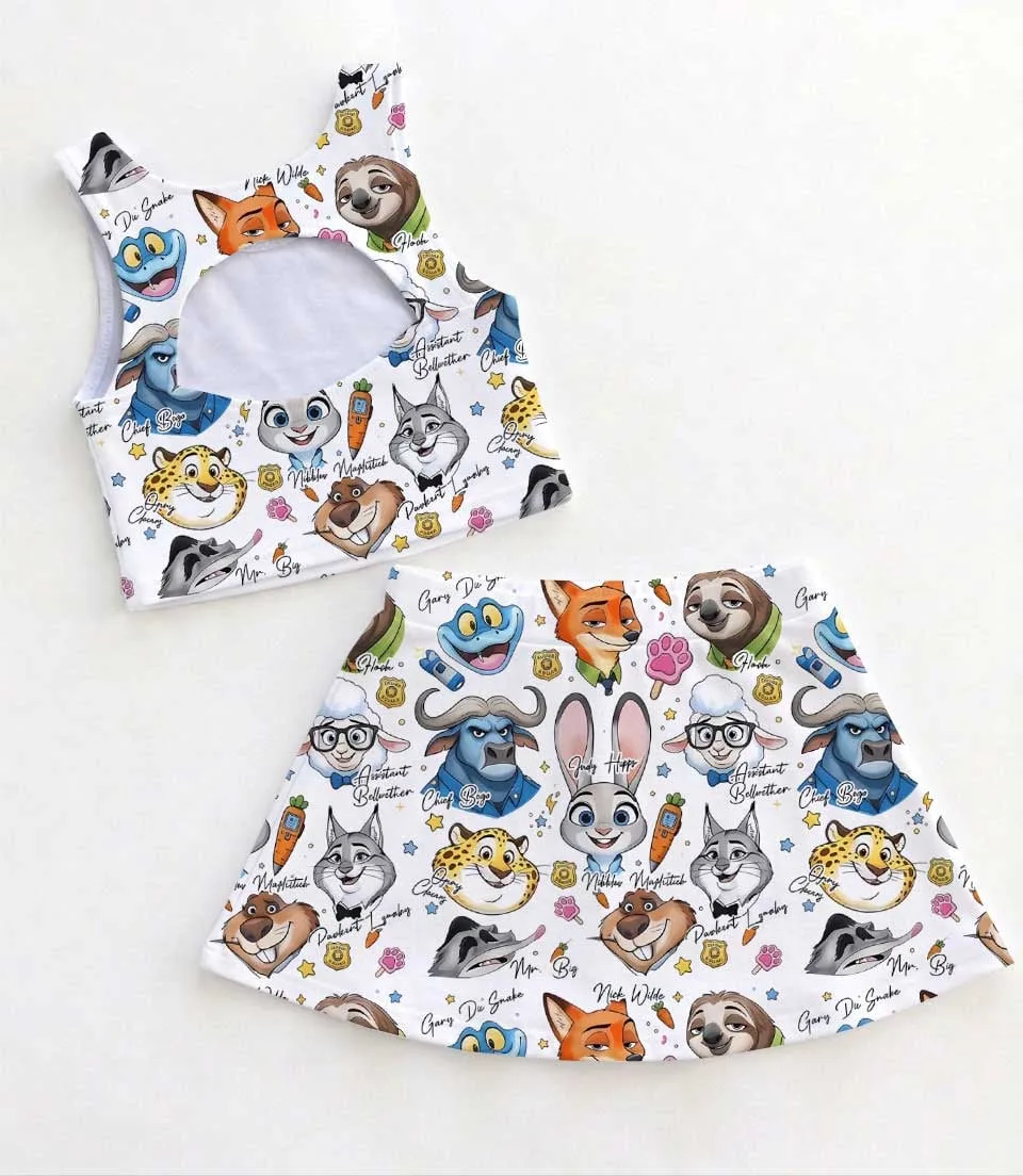 Women's Judy Hopps Athletic Dress Set, Zootopia Inspired Family Matching Outfit - Image 2