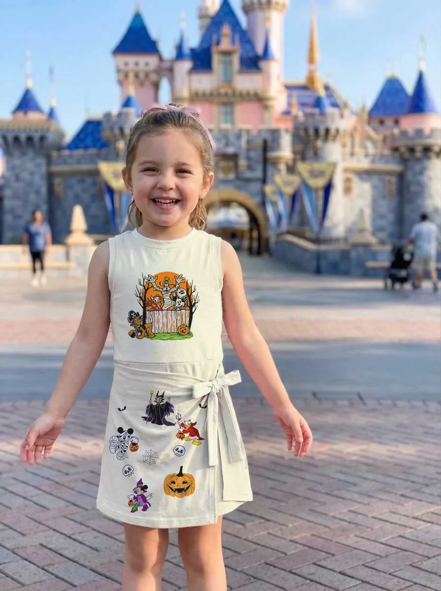 Girls Pumpkin Mickey and Friends Tennis Dress Skirt, Halloween Matching Outfit - Image 8
