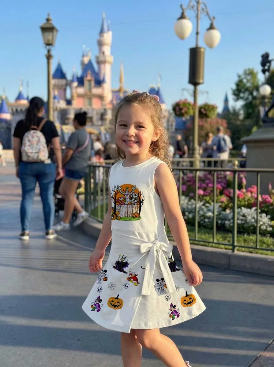Girls Pumpkin Mickey and Friends Tennis Dress Skirt, Halloween Matching Outfit - Image 9