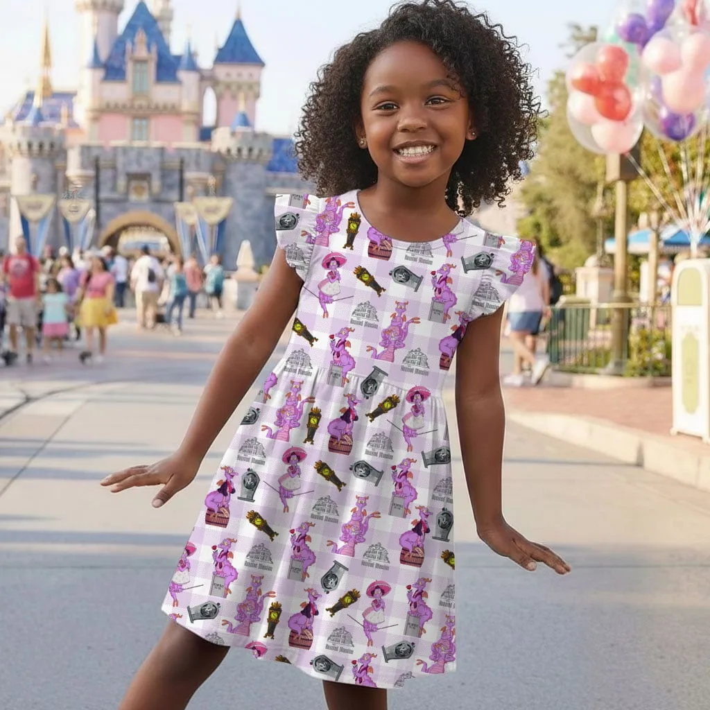 Figment Purple Plaid Mommy & Me Dress, Mama Mini Disney Matching Outfit - Image 6