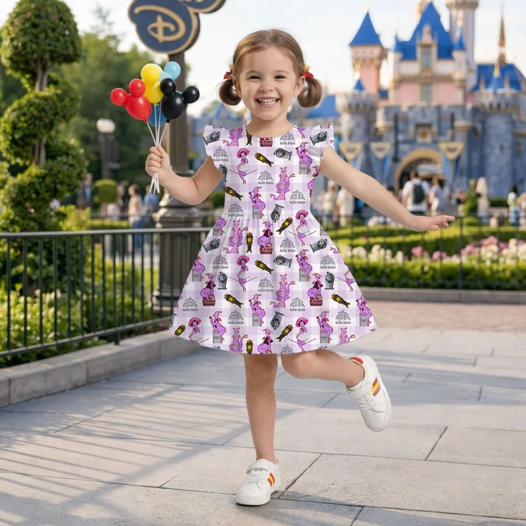 Figment Purple Plaid Mommy & Me Dress, Mama Mini Disney Matching Outfit - Image 8