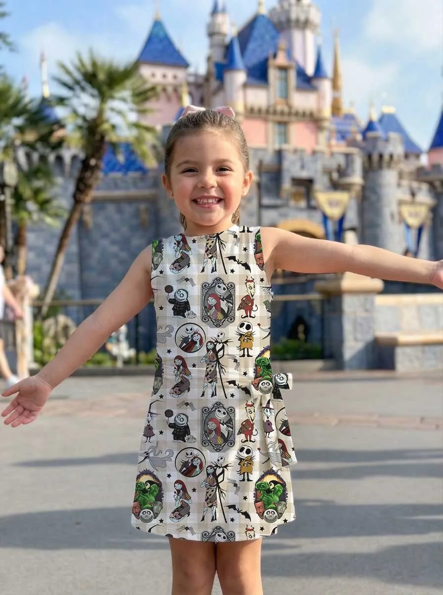 Girls Nightmare Before Christmas Tennis Dress Skirt, Family Matching Disney Halloween Outfit - Image 7
