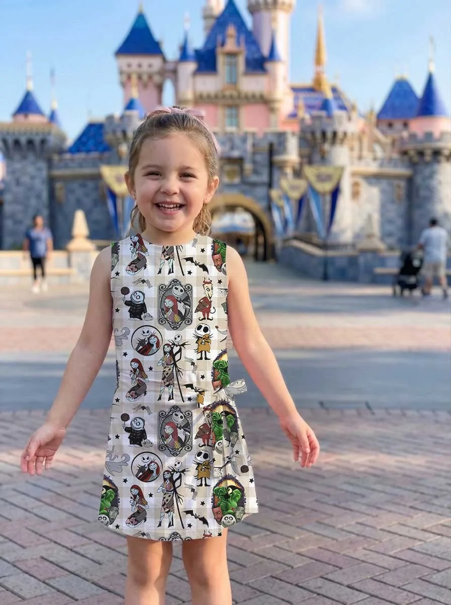 Girls Nightmare Before Christmas Tennis Dress Skirt, Family Matching Disney Halloween Outfit - Image 8
