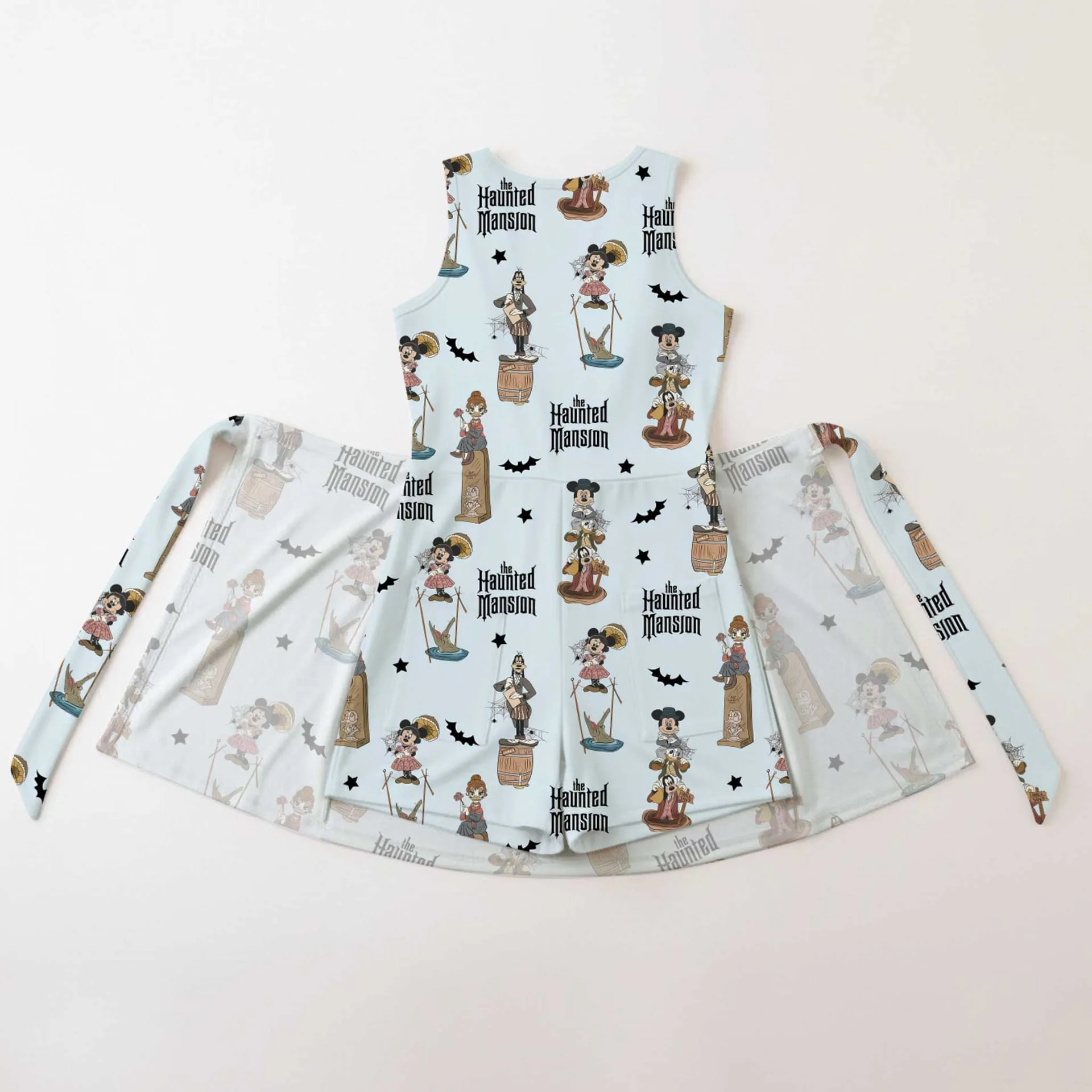Girls Mickey Friends Haunted Mansion Tennis Dress Skirt, Family Matching Disney Outfit - Image 2