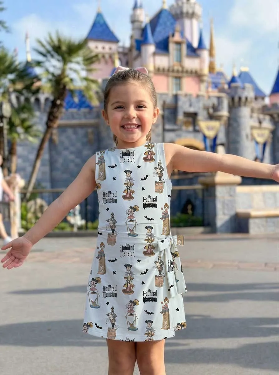 Girls Mickey Friends Haunted Mansion Tennis Dress Skirt, Family Matching Disney Outfit - Image 7