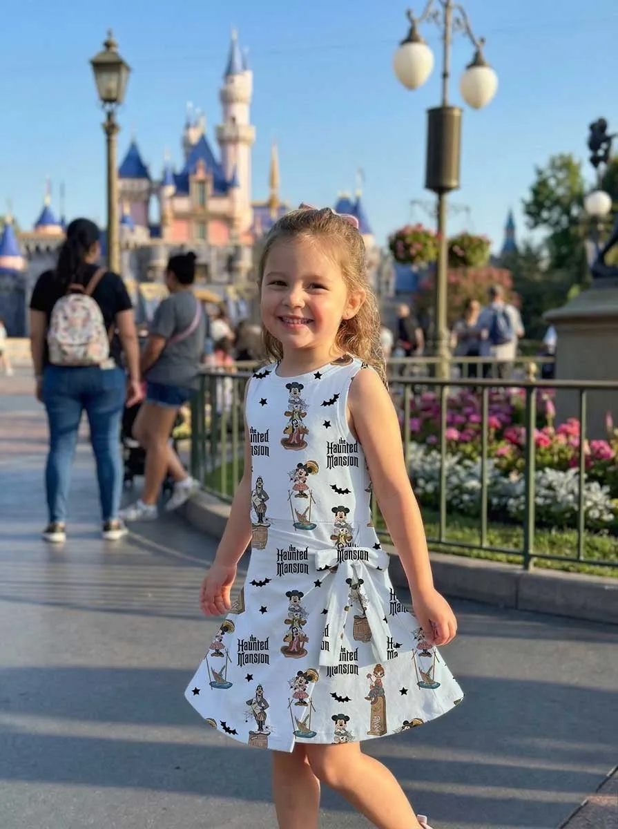 Girls Mickey Friends Haunted Mansion Tennis Dress Skirt, Family Matching Disney Outfit - Image 9