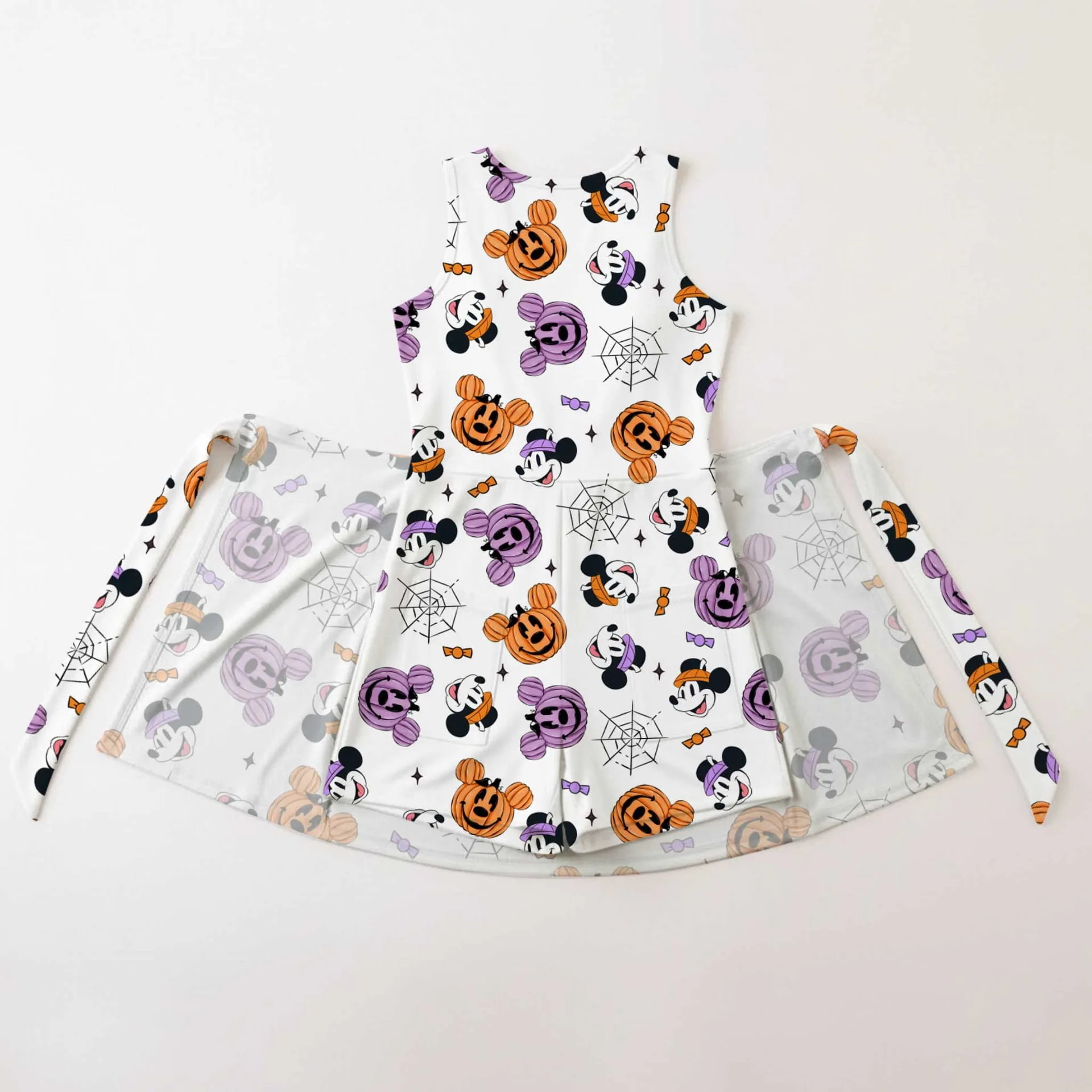 Girls Halloween Mickey Minnie Tennis Dress Skirt, Family Matching Disney Outfit - Image 9