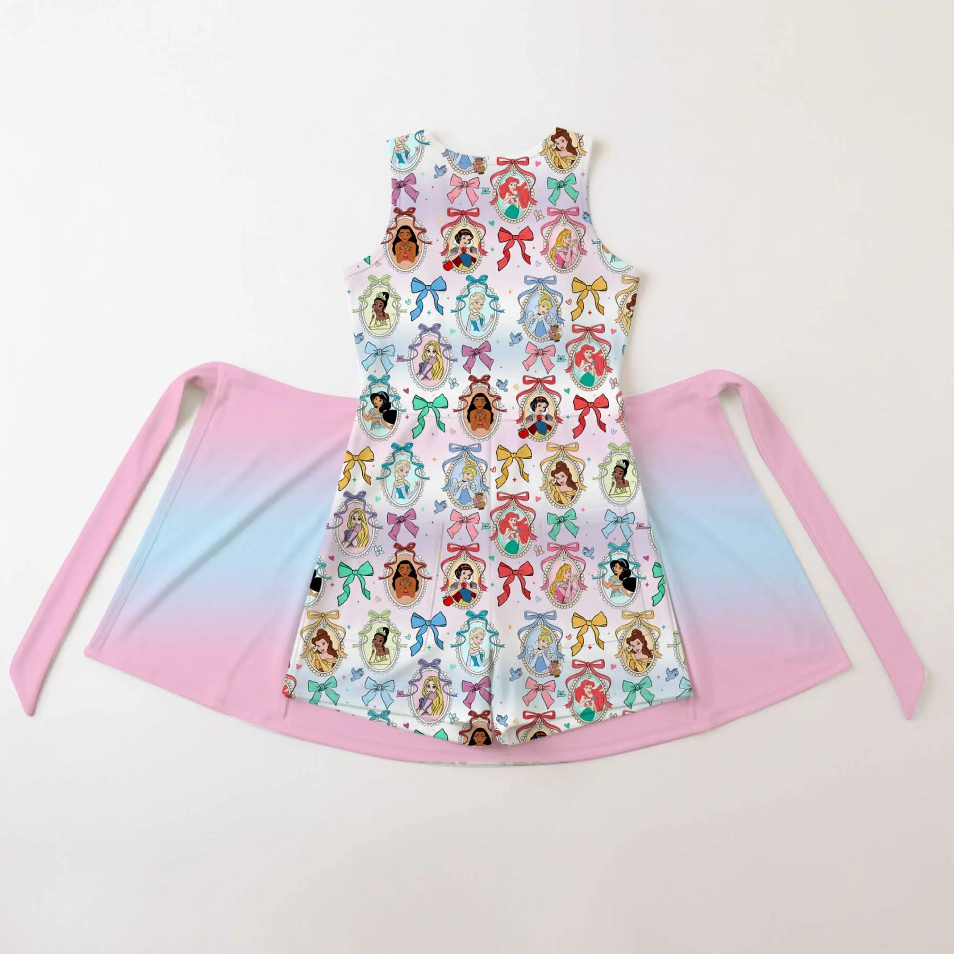 Girls Pastel Disney Princess Tennis Dress Skirt, Family Matching Disney Outfit - Image 2