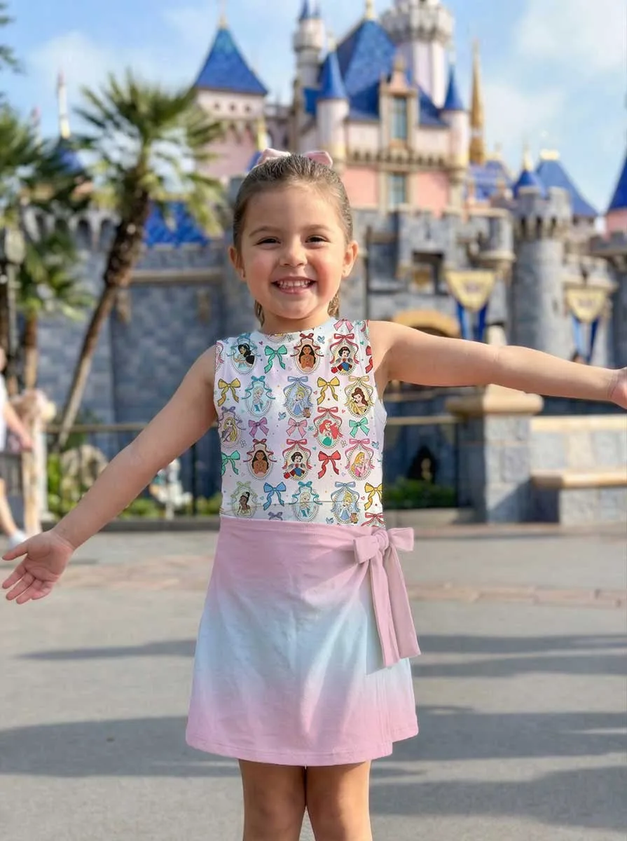 Girls Pastel Disney Princess Tennis Dress Skirt, Family Matching Disney Outfit - Image 7