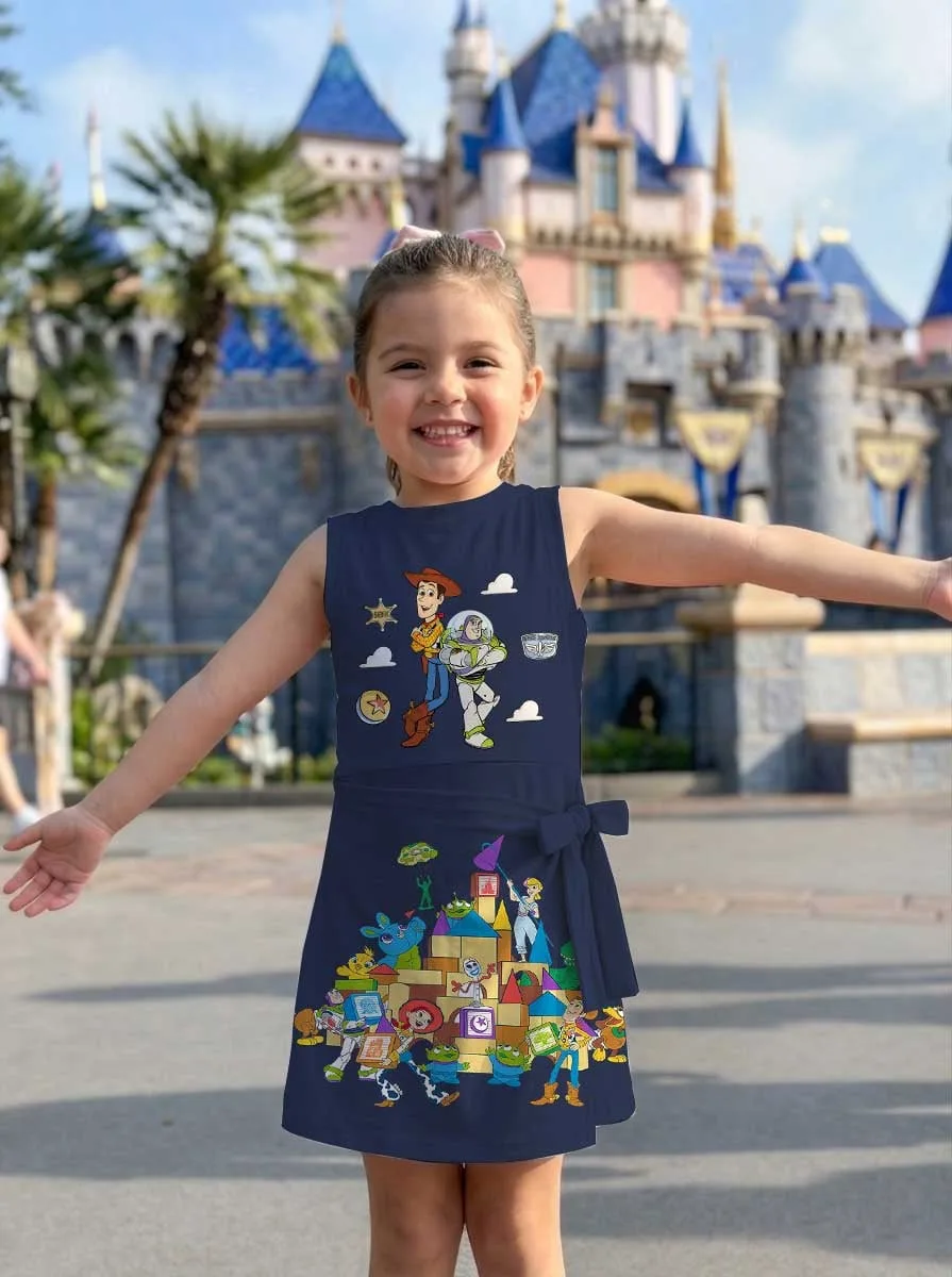 Girls Toy Story Castle Adventure Tennis Dress Skirt, Family Matching Disney Outfit - Image 8