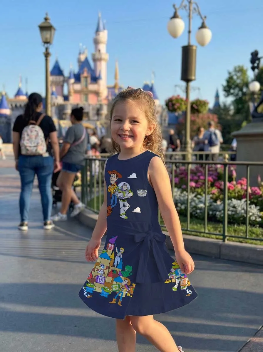 Girls Toy Story Castle Adventure Tennis Dress Skirt, Family Matching Disney Outfit - Image 9