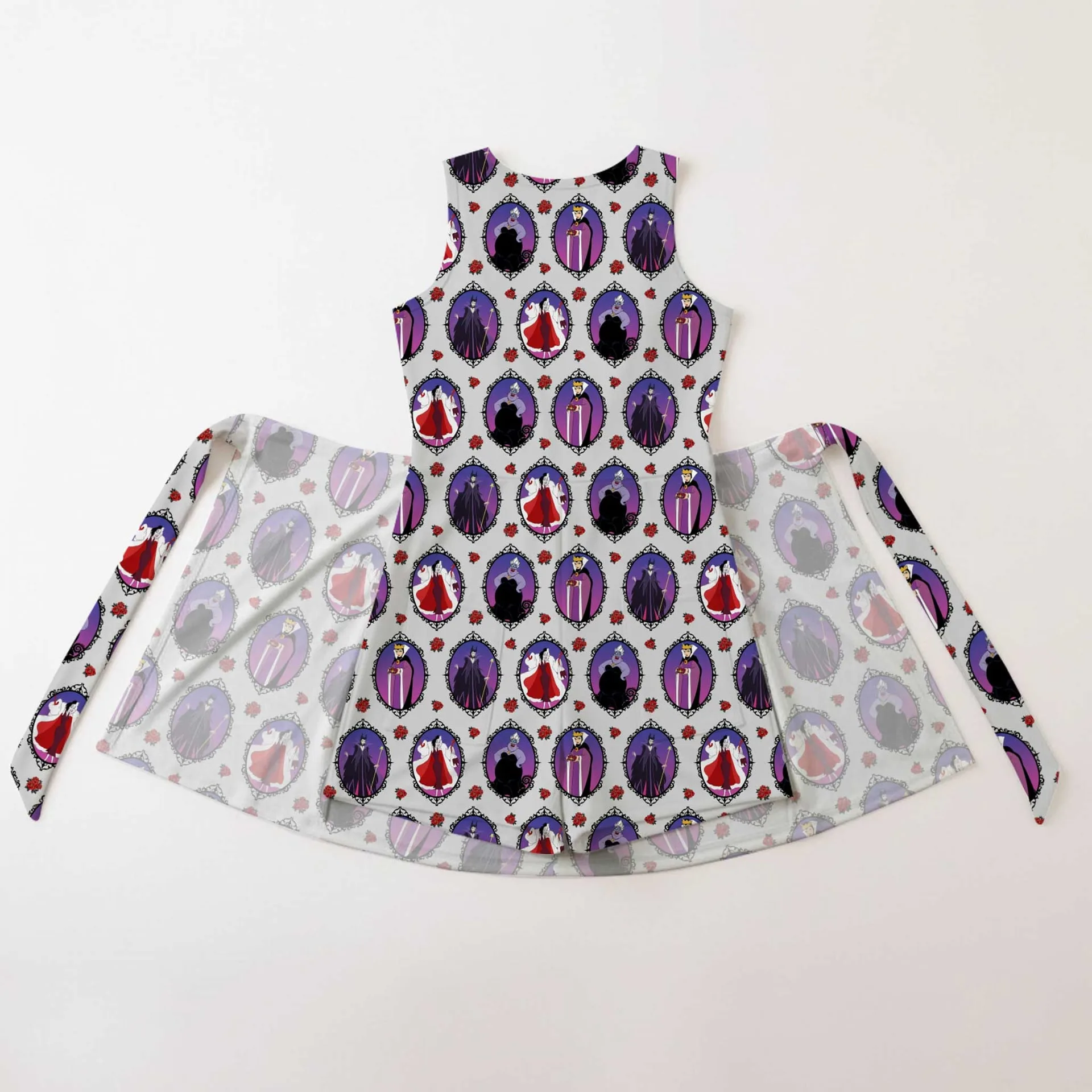 Girls Disney Villains Mirror Tennis Dress Skirt, Family Matching Disney Outfit - Image 2