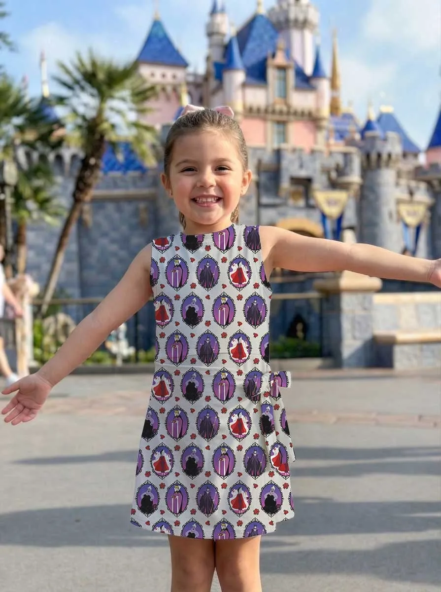 Girls Disney Villains Mirror Tennis Dress Skirt, Family Matching Disney Outfit - Image 7