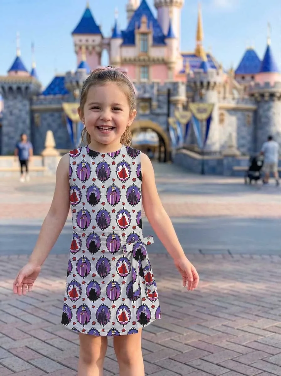 Girls Disney Villains Mirror Tennis Dress Skirt, Family Matching Disney Outfit - Image 8