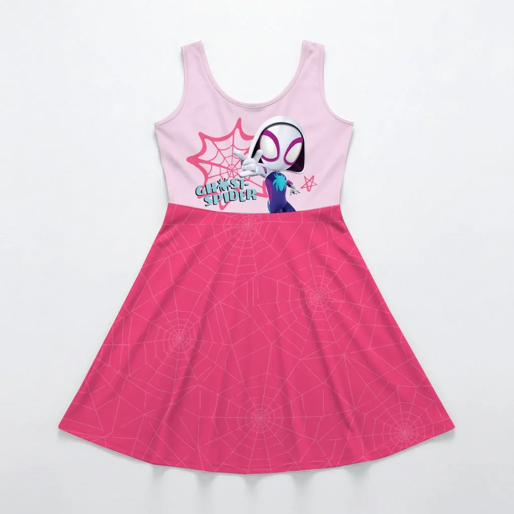 Marvel Ghost Spider Mommy & Me Dress, Mama Mini Superhero Matching Outfit - Image 3