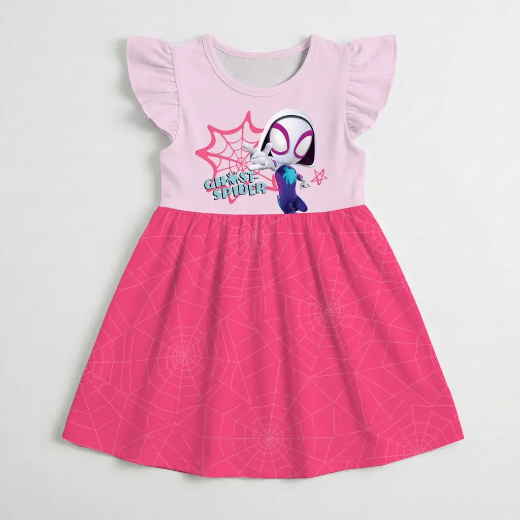 Marvel Ghost Spider Mommy & Me Dress, Mama Mini Superhero Matching Outfit - Image 4