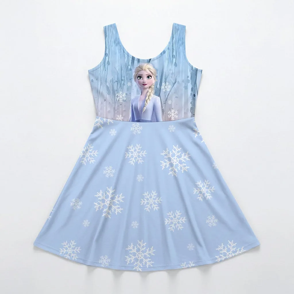 Disney Frozen Elsa Mommy & Me Dress, Mama Mini Family Matching Outfit - Image 3