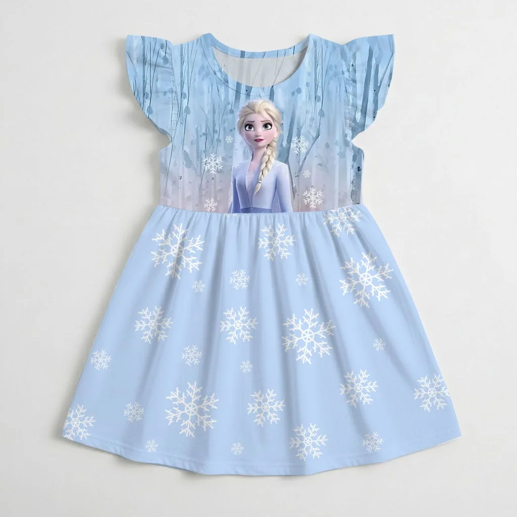 Disney Frozen Elsa Mommy & Me Dress, Mama Mini Family Matching Outfit - Image 4