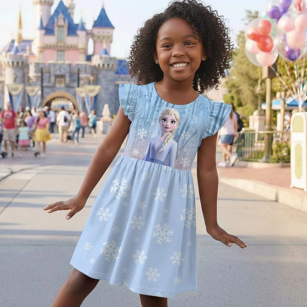 Disney Frozen Elsa Mommy & Me Dress, Mama Mini Family Matching Outfit - Image 6