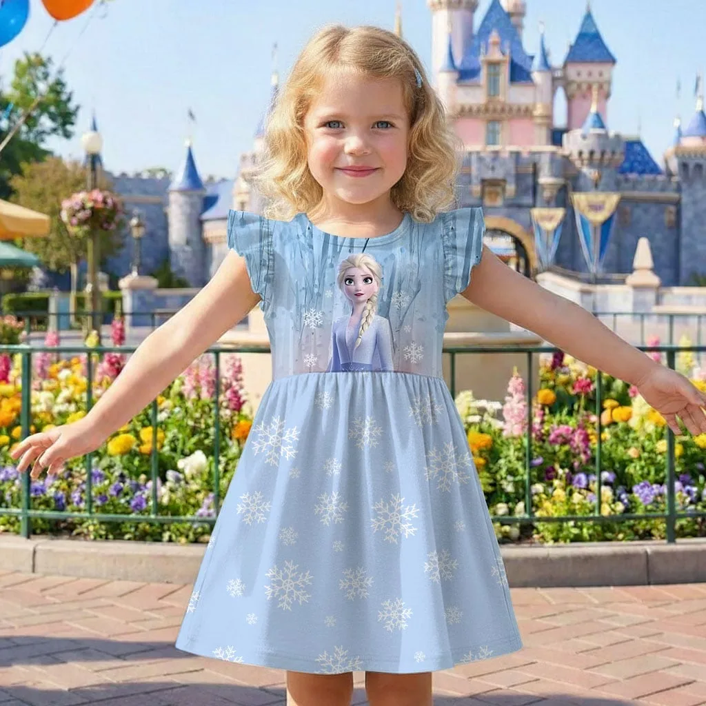 Disney Frozen Elsa Mommy & Me Dress, Mama Mini Family Matching Outfit - Image 9
