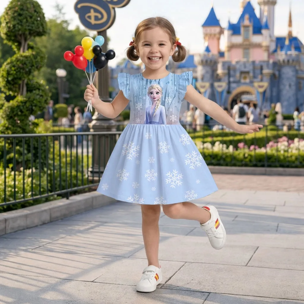 Disney Frozen Elsa Mommy & Me Dress, Mama Mini Family Matching Outfit - Image 8