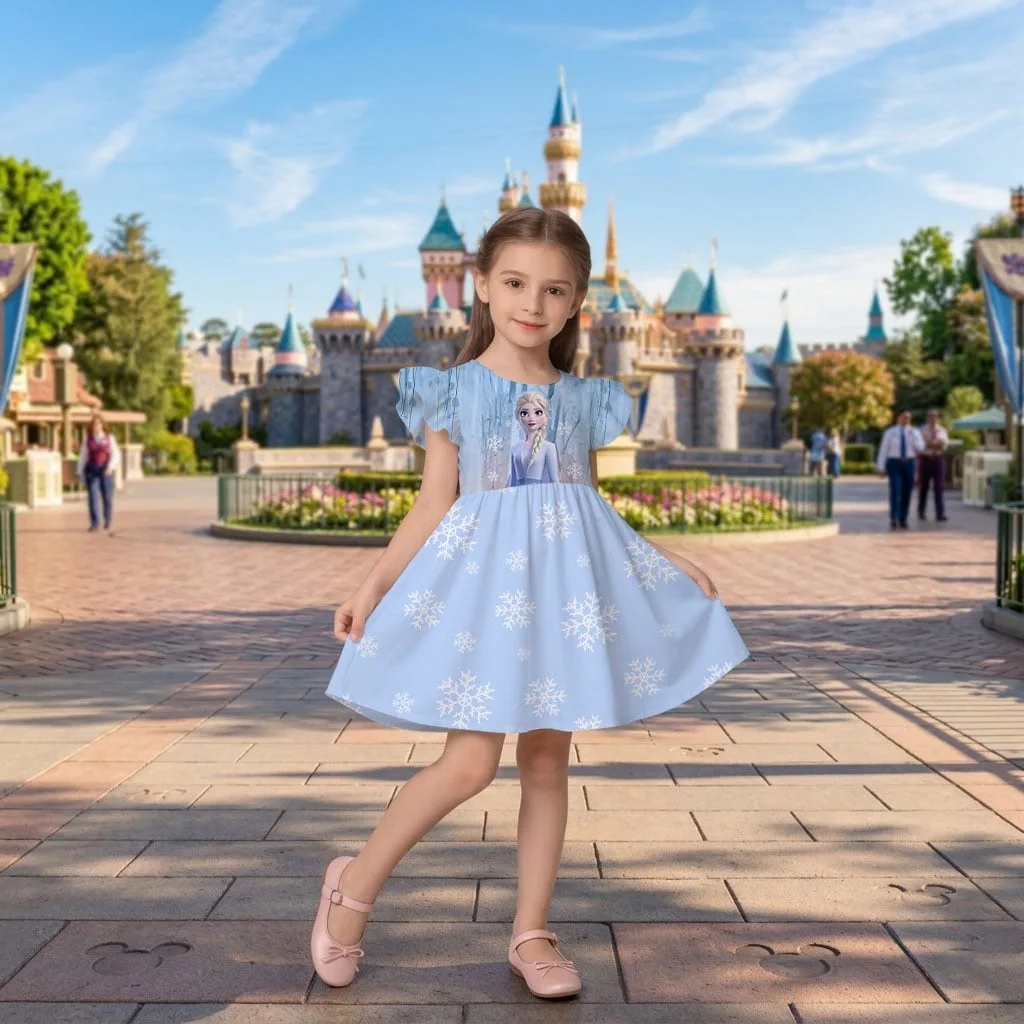 Disney Frozen Elsa Mommy & Me Dress, Mama Mini Family Matching Outfit - Image 7