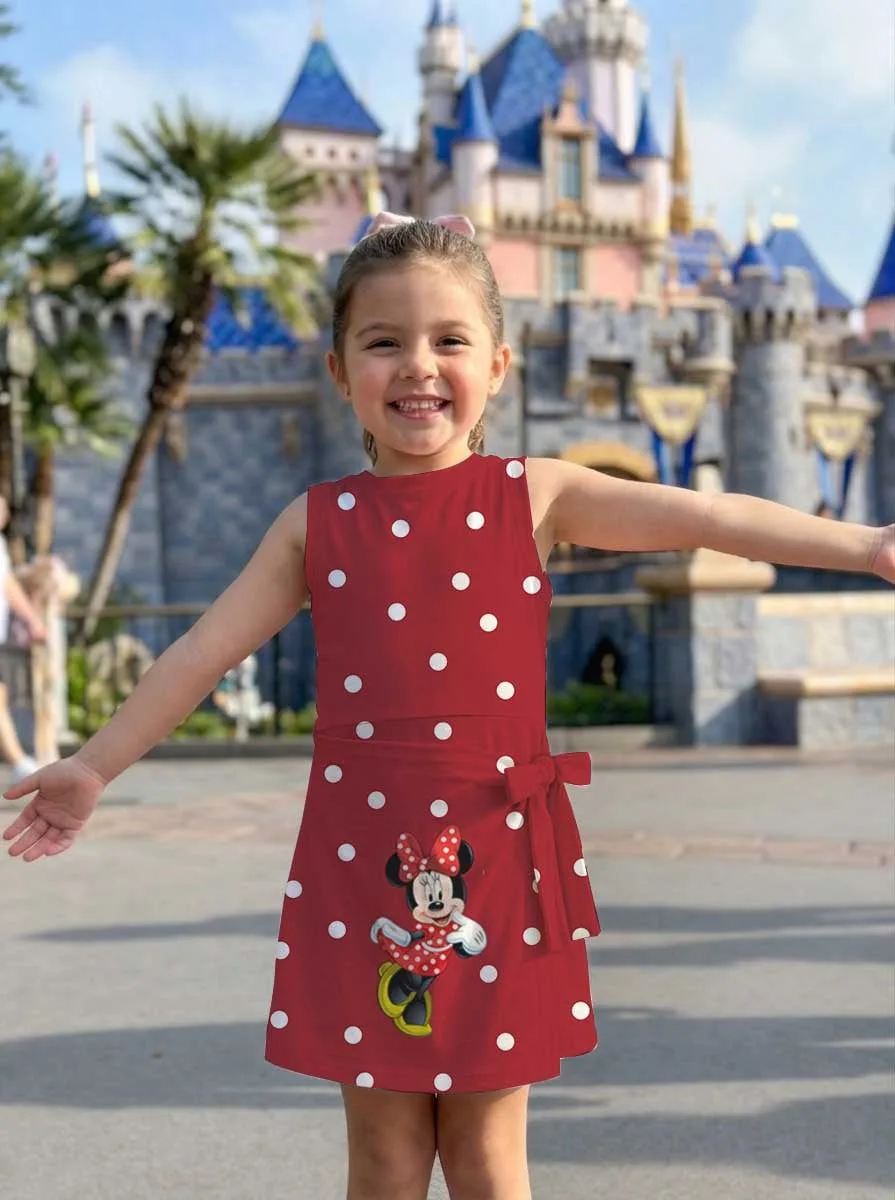 Minnie Red Dot Tennis Dress Skirt, Polka Christmas Matching Disney Outfit - Image 7